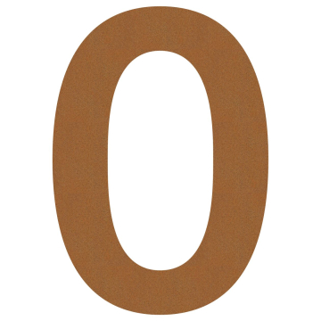 House Number "0" Rust