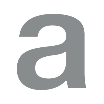 Letter "a" Gray Metallic