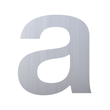 Letter "a" stainless steel