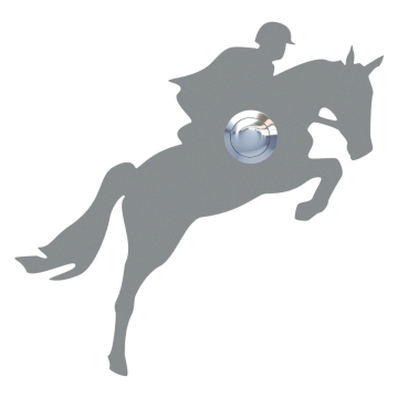 Doorbell Spring Horse, Metallic Gray