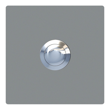 Doorbell Square Gray Metallic