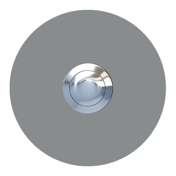 Doorbell Round Gray Metallic