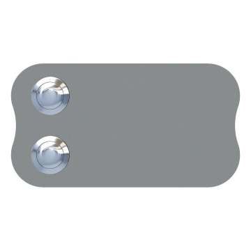 Longcircle Doorbell for Two, Metallic Gray