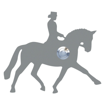 Doorbell Dressage Horse Gray Metallic