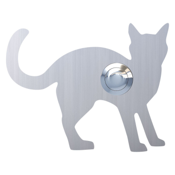 Doorbell Cat ''Leo'' Stainless Steel