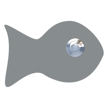 Doorbell Fish Gray Metallic