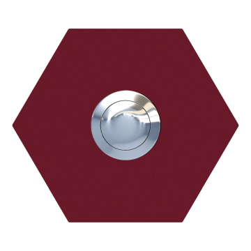 Doorbell Hexagon Red