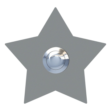 Doorbell Star Gray Metallic