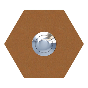 Hexagon Doorbell Rust