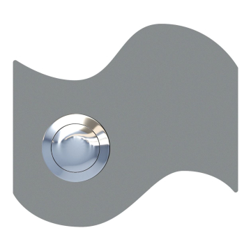 Doorbell Flag Gray Metallic