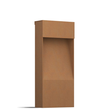 "Medium Bloc" Outdoor Light, Rust Finish