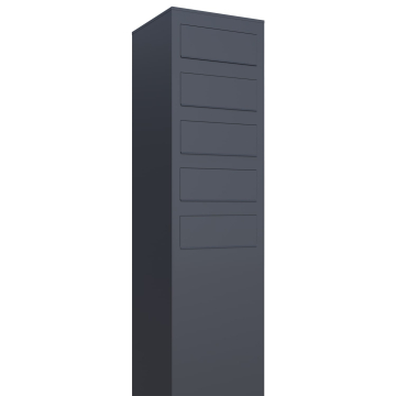 Monolith Mailbox System for Five, Anthracite