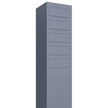 Monolith Mailbox System for Five, Gray