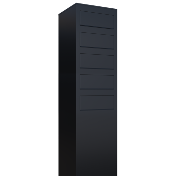 Monolith Mailbox System for Five, Black