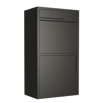 Wide Package Delivery Box in Black