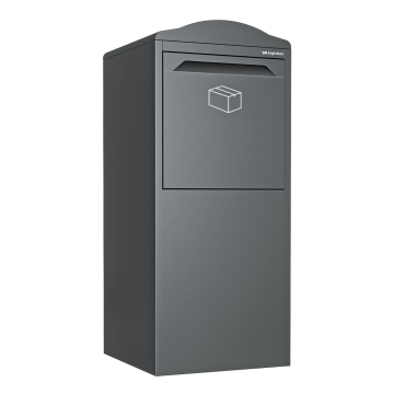 Imola Package Delivery Box in Graphite Gray | Rear Retrieval