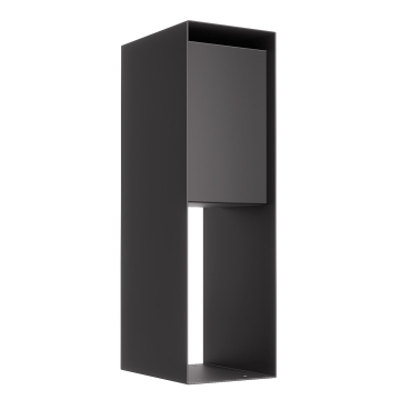 Bastia Black Freestanding Mailbox | Rear Retrieval