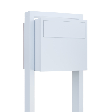 Lucera Freestanding Mailbox in White | Rear Retrieval