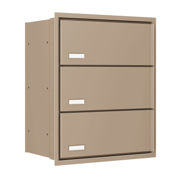 Stockholm for Three Built-In Mailbox in Beige