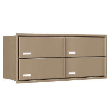 Stockholm for Four Built-in Mailbox in Beige
