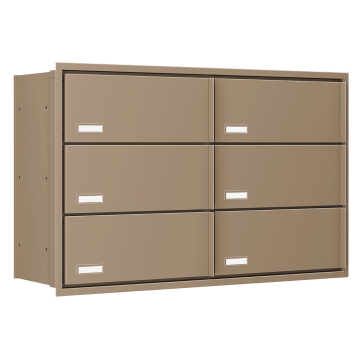 Stockholm Six Built-In Mailbox in Beige