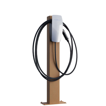 Tesla Wall Connector Pedestal VoltStand with Rust Base Plate