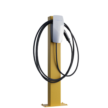 Tesla Wall Connector VoltStand Pedestal with Base Plate, Canary Yellow