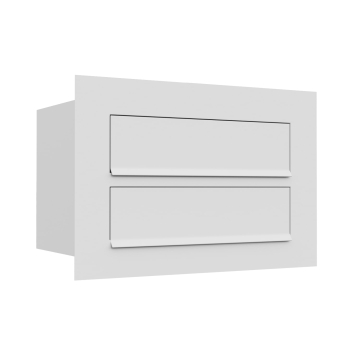 Como for Two Built-In Mailbox in White