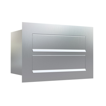 Como for Two Stainless Steel Built-in Mailbox
