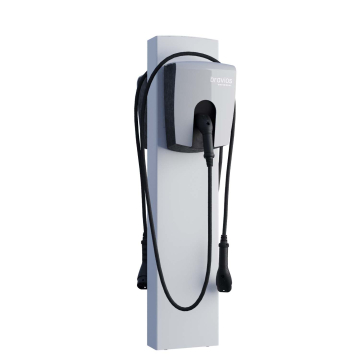 Universal FlexiMount Charging Station Stand for Two with Ground Anchors, White