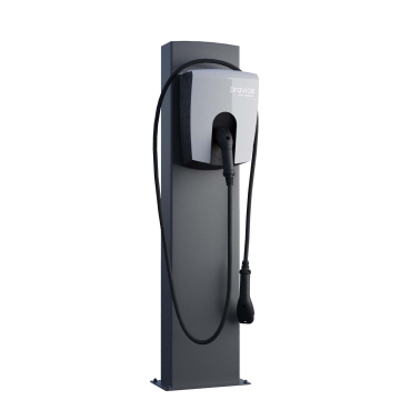 Universal Wallbox Stand FlexiMount with Base Plate in Anthracite Gray