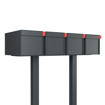 Big Americano Four Anthracite Mailbox