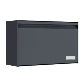 Postino Anthracite Wall-Mounted Mailbox
