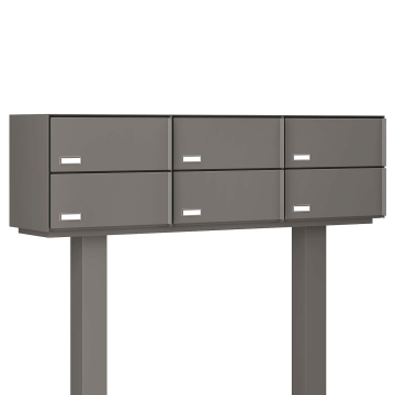 Copenhagen Mailbox System for Six Gray | H
