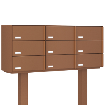 Copenhagen Mailbox System for Nine, Stainless Steel