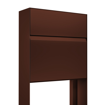 Valencia Freestanding Mailbox in Brown