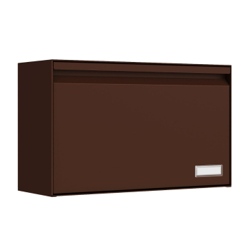 Wall-mounted mailbox Postino in Brown