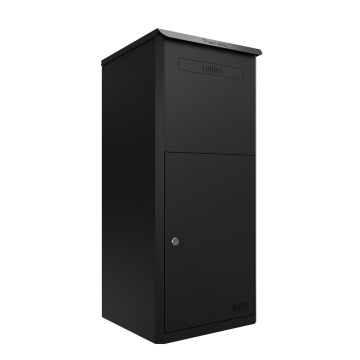 Brooklyn Parcel Box - Size L in Black | Freestanding