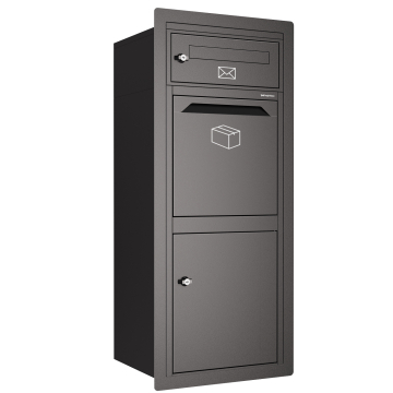 Castino In-Wall Mailbox in Black