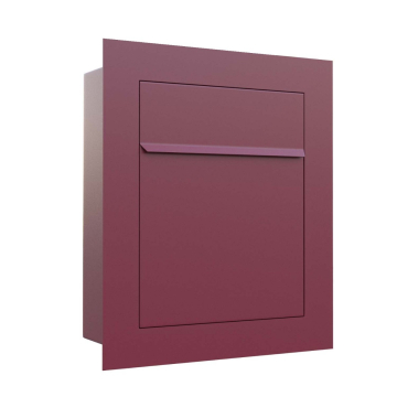 Bari Red Built-in Mailbox