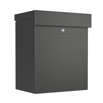 Sabian Graphite Gray Parcel Box with Mail Slot