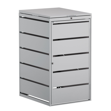 Edda Single 240L Trash Can Storage, Light Gray