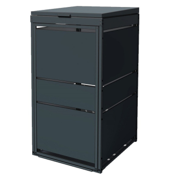 Oskar Single Trash Can Storage, 120 Liter, Anthracite