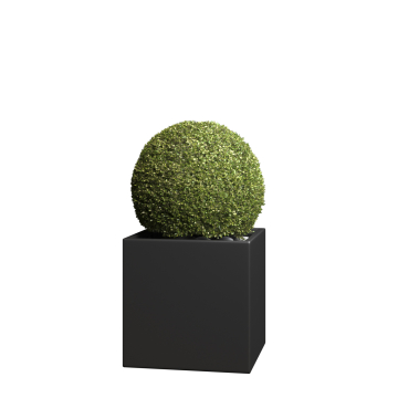 Medium Cube Planter in Black