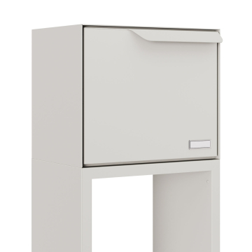 Rotterdam Freestanding Mailbox with Parcel Compartment in White