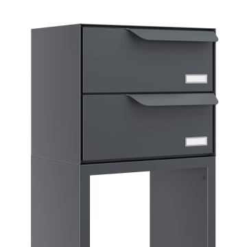 Rotterdam for Two Mailbox System in Anthracite