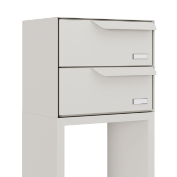 Rotterdam for Two Mailbox System in White