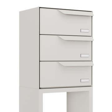 Rotterdam for Three Mailbox System in White