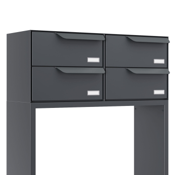 Rotterdam for Four Mailbox System in Anthracite