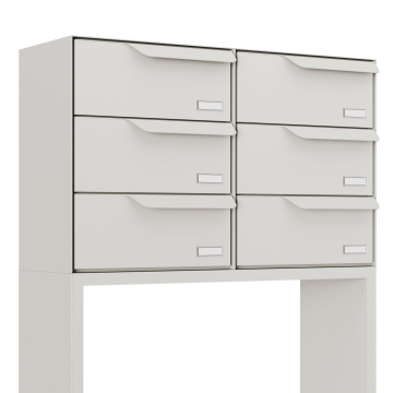 Rotterdam for Six | V Mailbox System in White